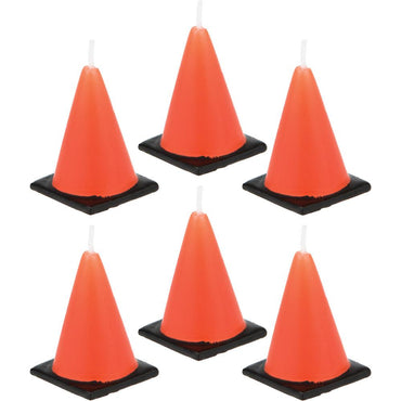 Construction Moulded Candle 6pk - Party Savers