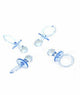 Blue Crystal Pacifiers 5cm 4pk - Party Savers