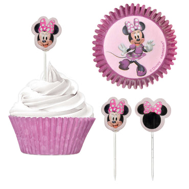 Minnie Mouse Forever Cupcake Cases & Picks Set 48pk