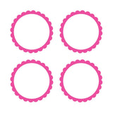 White Scalloped Labels 5pk - Party Savers