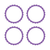 White Scalloped Labels 5pk - Party Savers