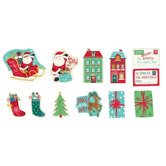 Christmas North Pole Cutouts 12pk