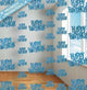 Blue Glitz Happy Birthday Hanging Decorations 1.5m 6pk - Party Savers