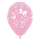 Butterflies & Dragonflies Fashion Pink Latex Balloons 30cm 6pk