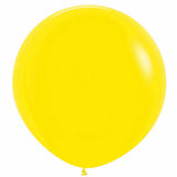 Yellow Latex Balloons 60cm 3pk