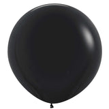 Black Latex Balloons 60cm 3pk