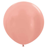 Rose Gold Latex Balloons 60cm 3pk