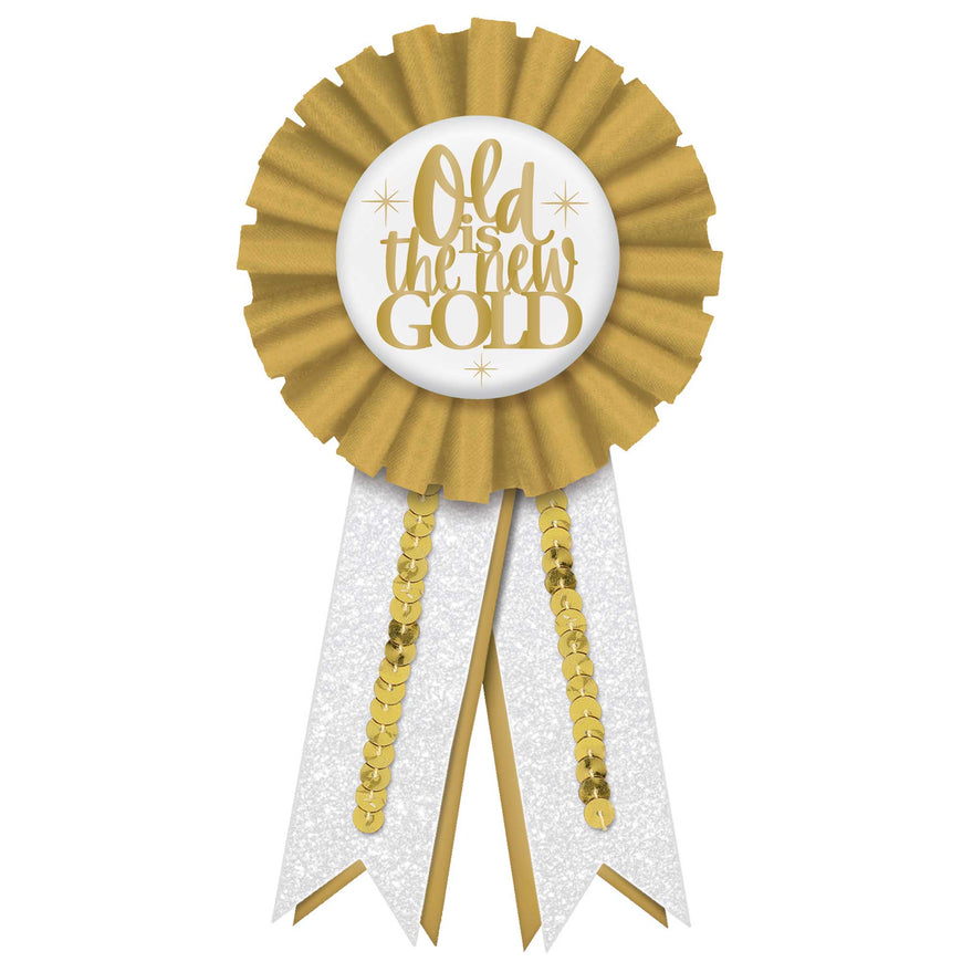 Over The Hill Golden Age Award Ribbon 15cm Each