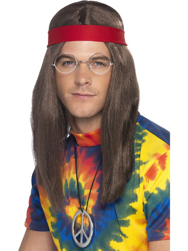 Hippy Man Kit With Wig - Party Savers