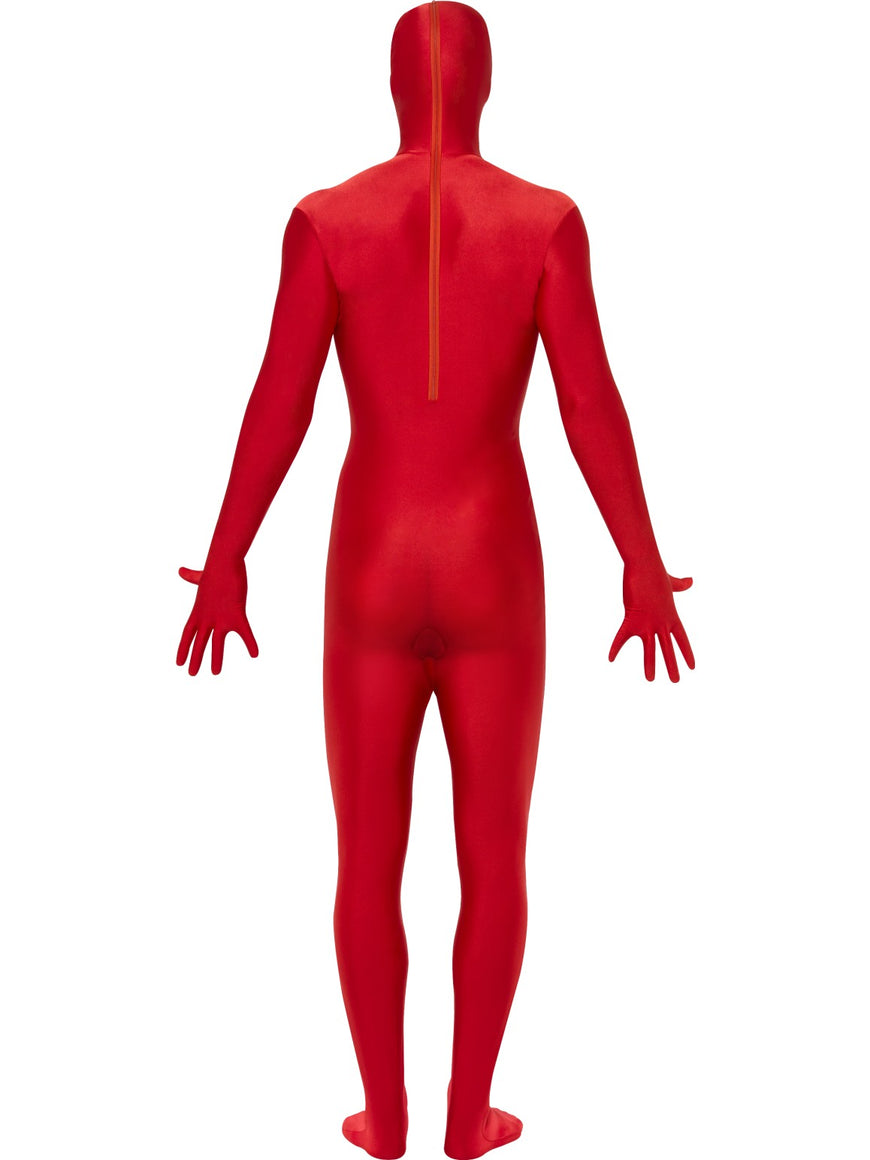 Men's Costume - Red Second Skin Suit - Party Savers