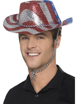 Red Cowboy Glitter Hat - Party Savers