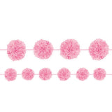 White Fluffy Garland 365cm 2pk - Party Savers