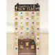 Countdown to the New Year Door Curtain Colourful Confetti & Gold Hot Stamped 99cm x 195cm