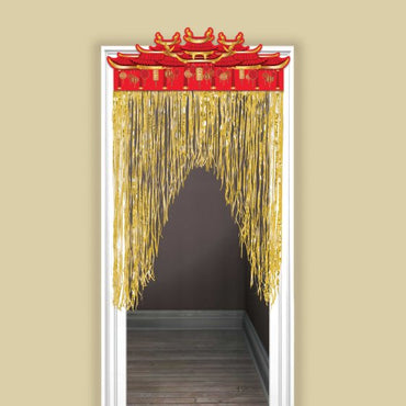 Chinese New Year Door Curtain Hot Stamped 99cm x 139cmEach