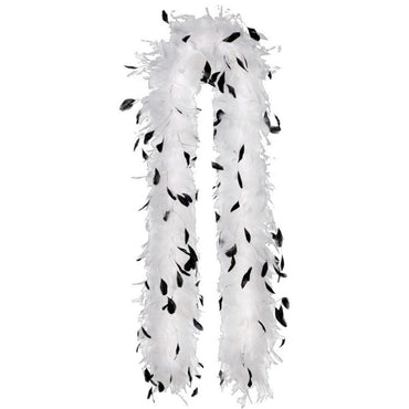 Black & White Feather Boa - Party Savers