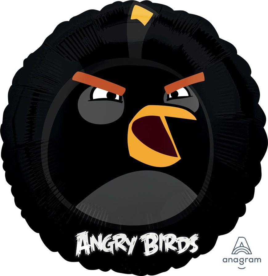 Angry Birds Black Foil Balloon - Party Savers