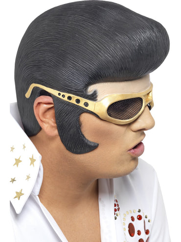 Black Elvis Headpiece - Party Savers