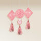 Blush Wedding Honeycomb Hanging Decorations 3pk - Party Savers