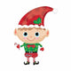 Christmas Elf SuperShape Self Sealing Foil Balloon Each - Party Savers