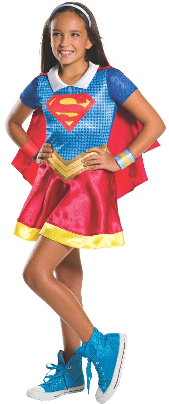 Girls Costume - Supergirl DC Super Hero Girl Classic - Party Savers