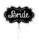 Bride Charlkboard Marquee SuperShape 69cm x 41cm Each - Party Savers