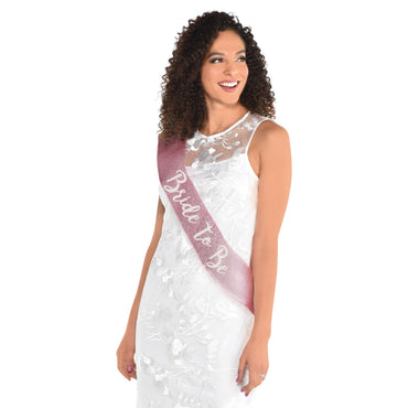 Bride To Be Deluxe Fabric Sash - Party Savers