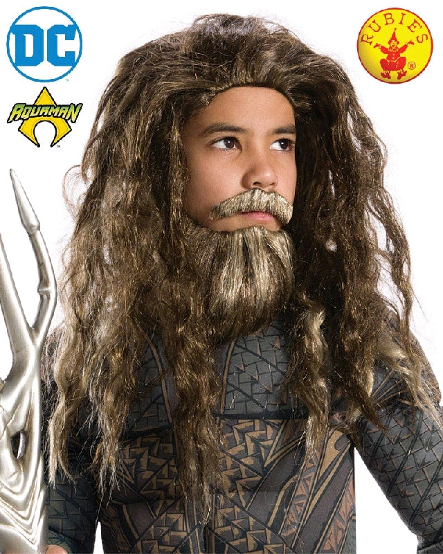 Aquaman Beard & Wig Set - Child - Party Savers