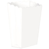 White Popcorn Favor Boxes Small 5pk - Party Savers