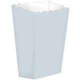 White Popcorn Favor Boxes Small 5pk - Party Savers