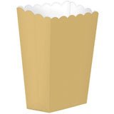 White Popcorn Favor Boxes Small 5pk - Party Savers