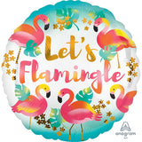 Let's Flamingle Foil Balloon 45cm - Party Savers