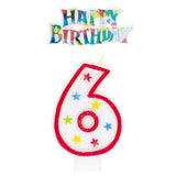 Number 2 Candle With Cake Topper - Party Savers