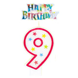 Number 2 Candle With Cake Topper - Party Savers