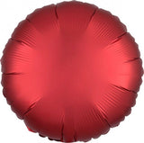 Black Satin Round Foil Balloon 43cm - Party Savers