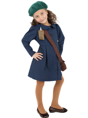 Girls Costume - World War II Evacuee Girl - Party Savers