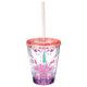 Enchanted Unicorn Confetti Tumbler with Straw 12oz Each