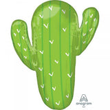 Fiesta Cactus Supershape Foil Balloon 63cm x 78cm Each