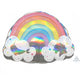 Magical Rainbow SuperShape Self Sealing Foil Balloon 71cm x 50cm - Party Savers