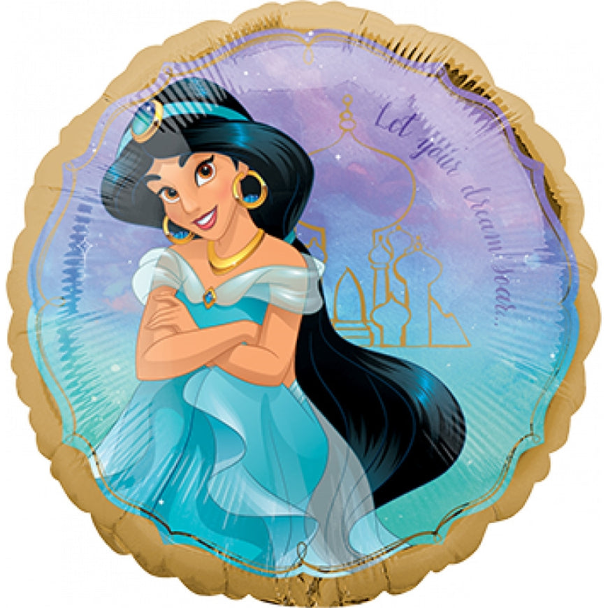 Aladdin Jasmine Once Upon A Time Foil Balloon 45cm - Party Savers