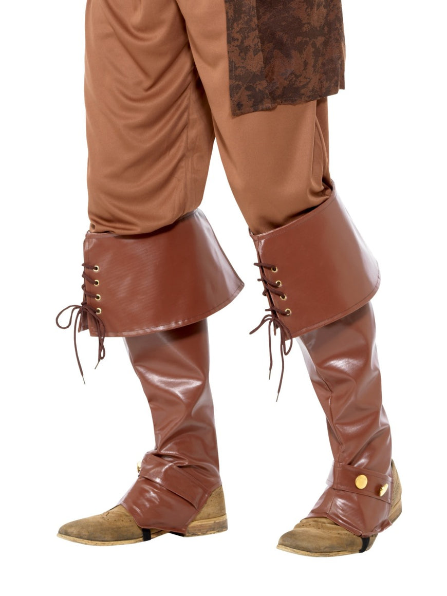 Brown Deluxe Pirate Bootcovers - Party Savers