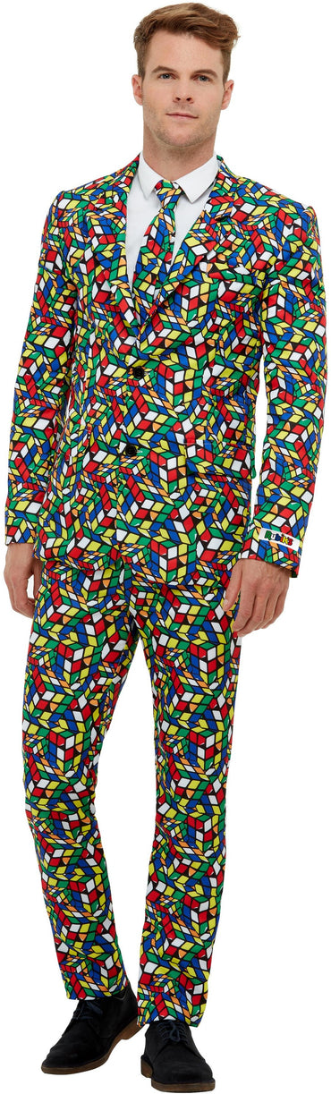 Rubik's Cube Suit Chest 38"-40", Leg Inseam 32.75" - Party Savers