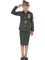 Girls Costume - WW2 Army Girl - Party Savers