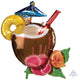 Coconut Pina Colada Drink SuperShape Foil Balloon - Party Savers