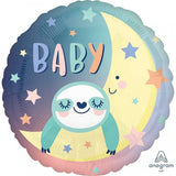 Baby Sloth Foil Balloon 45cm Each