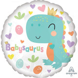 Babysaurus Dinosaur Foil Balloon 45cm Each