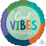 Good Vibes Feel Better Soon Foil Balloon 45cm Each