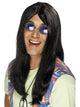 Black Neil Hippy Wig - Party Savers