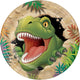 Dino Blast Dinner Plates 23cm 8pk - Party Savers