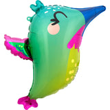 Colourful Hummingbird Supershape Foil Balloon 63cm x 40cm Each