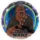 Star Wars Galaxy Chewbacca Foil Balloon 45cm Each